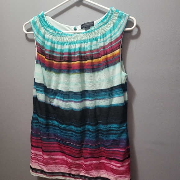 Worthington Multi Colored Sleeveless Top S - Picture 2 of 7